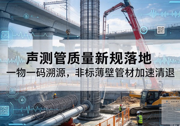 阿拉善左旗声测管质量新规落地，一物一码溯源，非标薄壁管材加速清退